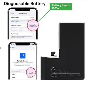 Batería de diagnóstico sin soldadura 15 Pro 3274mAh 0 ciclos 100% salud sin pop-up para iPhone 15 Pro CE RoHS - Product Image 1