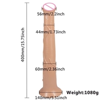 FAAK Jouets sexuels pour adultes, pénis de cheval super long de 16 pouces pour femmes