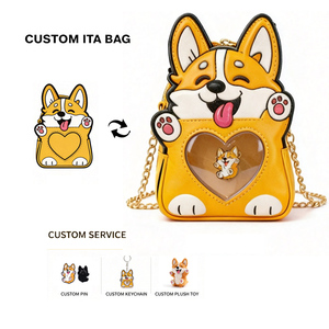 Bolsos de Hombro para Mujer al por Mayor, Marca Famosa, Bolsos Ita de Peluche Personalizados con Diseño de Anime y Dibujos Animados, Regalo para Fans, Producción OEM a Granel - Product Image 1
