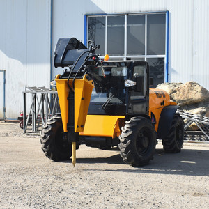 Manipulador telescópico con varios accesorios Cubo 4 en 1/plataforma aérea/Cubo mezclador de Hormigón/barrena/Aplicar varios tipos de trabajo - Product Image 4