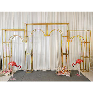 Furun boda hierro forjado oro mental telón de fondo de boda para la decoración de eventos - Product Image 3