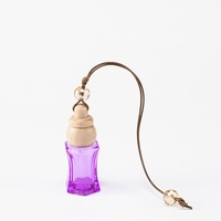 Nouveau diffuseur de parfum désodorisant 8 ml en verre transparent pour voiture, flacon suspendu avec bouchon – Vente chaude