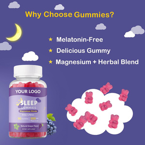 Venta caliente Melatonin Free Sleep Gummies con <span class=keywords><strong>magnesio</strong></span> y L Theanine OEM Embalaje personalizado - Product Image 6