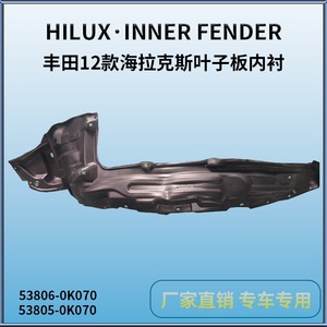 Revestimiento de Guardabarros Delantero Toyota Ty66095, Plástico Negro, Repuesto para Hilux 2012 - Product Image 5