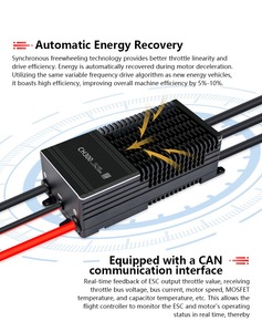 Controlador de Velocidad sin Escobillas (ESC) de Grado Industrial 300A de Alta Corriente 12-24S para Vehículos RC, UAV y USV - Product Image 5
