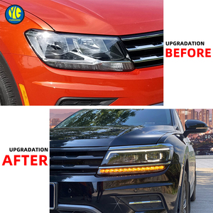 YU GUANG pour <span class=keywords><strong>Volkswagen</strong></span> <span class=keywords><strong>Tiguan</strong></span> Version USA 2017-2020 Mise à niveau des phares USA VW <span class=keywords><strong>Tiguan</strong></span> <span class=keywords><strong>Allspace</strong></span> Phare LED complet Phare avant DRL - Product Image 3