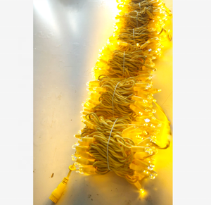 LED amarillo Alambre de goma pegamento cadena de luces árbol de Navidad modelado patio boda luces al aire libre IP65 - Product Image 3