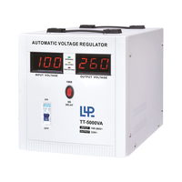 Regulador Automático de Voltaje KEBO AVR TTB 5KVA de Aluminio, Tipo Relé, Monofásico, CA 50/60Hz, Estabilizador de Sobrevoltaje y Sobrecorriente