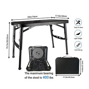 Gran oferta, <span class=keywords><strong>mesa</strong></span> de <span class=keywords><strong>playa</strong></span> <span class=keywords><strong>pequeña</strong></span> plegable <span class=keywords><strong>para</strong></span> acampar al aire libre, senderismo y pesca, <span class=keywords><strong>mesa</strong></span> de plástico <span class=keywords><strong>para</strong></span> café y té de fácil apertura - Product Image 3