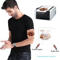Autocollants de tatouage temporaire lavables A4 DIY pour imprimante laser, imperméables, écologiques, blancs, sexy et tendance, pour corps et visage, vente en gros
