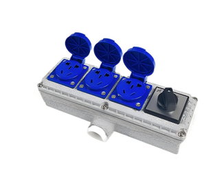 4 people <b>Explosion</b>-<b>proof</b> Network Socket Five-hole Open Installation 10A/16A Concealed 86 Industrial Waterproof Wiring Board Pin - Product Image 3