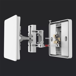 86 loại PC Bảng điều chỉnh Phong Cách Anh 1 gang hai cách chuyển đổi Rocker <span class=keywords><strong>push</strong></span> <span class=keywords><strong>button</strong></span> chuyển eu_uk_us_australia tiêu chuẩn 16A 110V ~ 250V - Product Image 6