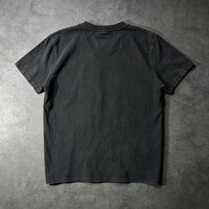 เสื้อยืดแขนสั้นผู้ชายสไตล์เรโทรพิมพ์ลายสกรีนผ้าฝ้ายหนานุ่มแบบซันเฟดสั่งทำพิเศษจาก Hongguan - Product Image 3