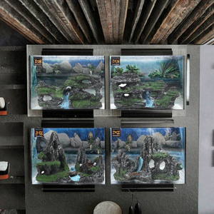 Kleine rotstuin Aquascape aquariumdecoratie accessoires kunststof simulatie rotstuin in staafvorm voor thuis of op kantoor - Product Image 3