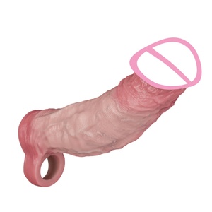 Vibrating Penis Sleeve with <b>Remote</b> Control Cock Extender Sex Toy Fantasy Cock <b>Vibrator</b> for Man - Product Image 3