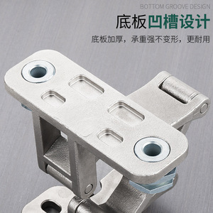 Bisagras ocultas de alta resistencia Resonance de acero inoxidable cepillado, ajustables bidimensionalmente para puertas gruesas y cajas de hidrantes contra incendios - Product Image 4