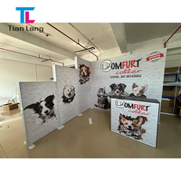 Bingkai Poster Aluminium LED, Booth Pameran, Bingkai Poster Dinding, Lightbox Kain, Papan Iklan Pameran Dagang, Light Box