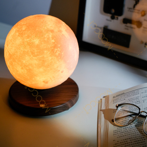 Café Wohnzimmer Schlafzimmer Innenbereich Nachtlicht Tischlampe Magnetische Levitation Schwebende LED 14CM Mond Modern Büro Hotel Zuhause Licht - Product Image 3