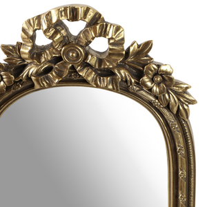 Specchio da toeletta ad arco con cornice in resina per camera da letto, bagno e tavolo da trucco - Product Image 6