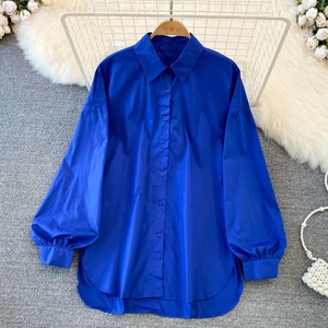 Grosir Kemeja Wanita Eropa dan Amerika Berkualitas Tinggi Terlaris Atasan Elegan Blus Wanita Ukuran Besar - Product Image 4
