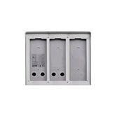 Boîtier mural avec cadre 3 plaques 2M 43.5X33X12mm pour conduites électriques - Product Image 1