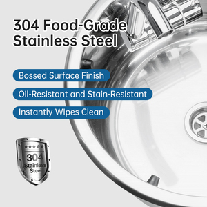 Évier de luxe en acier inoxydable 304 de qualité alimentaire, léger, <span class=keywords><strong>pour</strong></span> <span class=keywords><strong>camping</strong></span>-<span class=keywords><strong>car</strong></span>, avec robinet pliable <span class=keywords><strong>pour</strong></span> voiture/véhicule, évier rond <span class=keywords><strong>pour</strong></span> <span class=keywords><strong>camping</strong></span>-<span class=keywords><strong>car</strong></span> - Product Image 2