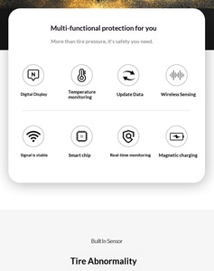 Система контроля давления в шинах (TPMS) для мотоциклов: высокоточная, с цветным ЖК-дисплеем, стабильным беспроводным датчиком - Product Image 3