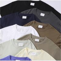 T-shirt pour homme en coton 100% lourd, imprimé, surdimensionné, personnalisable avec logo, 240GSM, ample et épais