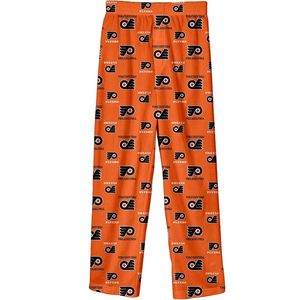Philadelphia Flyers Youth Boys Pajama Pants Pantalons de pyjama à imprimé sublimation orange 8-20 - Product Image 1