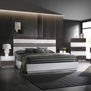 Oferta Especial: Juego de Muebles de Madera para Dormitorio, Armarios de Almacenamiento, Camas Dobles King y Queen Size - Product Image 1