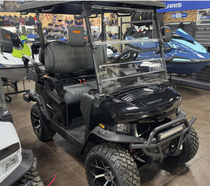 Electric <b>Golf</b> Cart 4 Wheels 4 Seater Black Modern Off Road Utility Vehicle Double Motor 400W Durable - Product Image 3