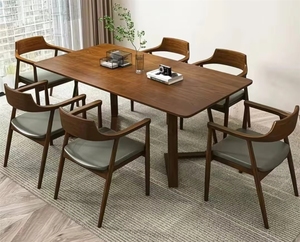 <span class=keywords><strong>Mesa</strong></span> de Comedor <span class=keywords><strong>Extensible</strong></span> de Madera Maciza de Estilo Nórdico Moderno para Cocina, Diseño de Lujo, Hotel, Ecológica - Product Image 2