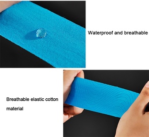 Ruban de kinésiologie élastique en coton pré-coupé 5 cm x 5 m, professionnel athlétique, 25 cm par bande, athlétique, kinésiologie, élastique - Product Image 5