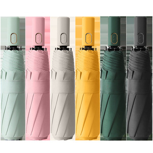 Paraguas plegable para coche, sombrilla con diseño personalizado, 8 varillas, 190T, con logotipo personalizado - Product Image 1