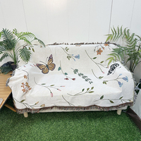 Couverture de tapisserie personnalisée avec logo/design personnalisé en gros Tapis Boho, Couverture Jacquard tissée