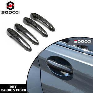 Fibre Carbone Garnitures Poignées Porte BMW Série 5 G30/G31/G38 - - Installation Clip Décoration Habitacle Série 5