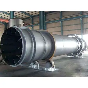 Direct Heating Clockwise Flow Type Factory Price PLC Control HZG Series Single Rotary Drum Dryer For Large Particles