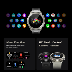 สมาร์ทวอทช์ <span class=keywords><strong>N9</strong></span>กันน้ำได้, นาฬิกาอัจฉริยะกลางแจ้งสำหรับเล่นกีฬาใช้นอกบ้านไฟฉายฝึกการหายใจใช้ IP68ได้ - Product Image 4