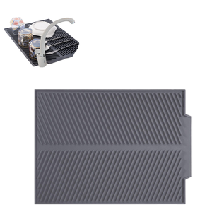 Modern Style Small Size <b>Silicone</b> Dish Drain Mat Eco-Friendly Heat Resistant for Home Kitchen Counter Durable for Restaurants Use - Product Image 1