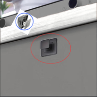 Serrure de tiroir GUWEITE BL18 pour camping-car/yacht/voiture avec mécanisme de pression sans clé à bouton-poussoir (Finition Chrome/Noir/Perle/Nickel)