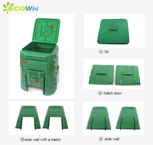 220L Hữu Cơ Chất Thải <span class=keywords><strong>Bin</strong></span> Công Suất Lớn Có Thể Tháo Rời Vườn Nhựa Composter Hữu Cơ Chất Thải Phân Hữu Cơ <span class=keywords><strong>Bin</strong></span> - Product Image 2