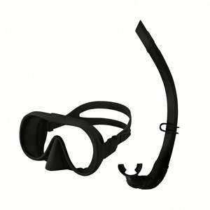 En stock, vente chaude : Ensemble de plongée 3 pièces pour adultes, masque pliable en silicone liquide à vision large avec verre trempé et tuba - Product Image 3