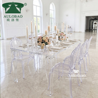 Moderne Transparente Acryl-Esstische im Neuen Design für Restaurants, Hochzeiten, Hotels und Apartments - Kommerzielle Esszimmermöbel