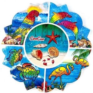 Absorbent Ceramic Coaster Set Animals Motif Drinks <b>Mat</b> for Office & Kitchen Tabletop Protection for Cup & Mug - Product Image 3