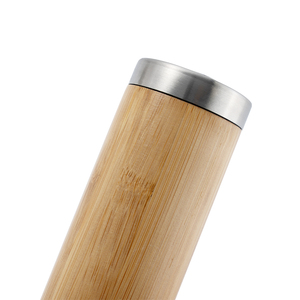 Shaker à épices réglable avec broyeur en acier inoxydable moulin à sel en bambou électrique ensemble de moulin à poivre en bambou avec lumière LED - Product Image 5