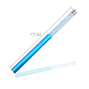 Ensemble de pinceaux pour nail art en poils synthétiques, ronds, plats, avec virole en aluminium, manche en plastique, outil multifonctionnel pour salon de manucure en gel - Product Image 3