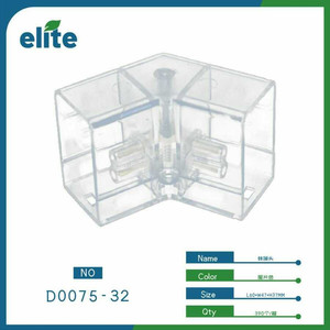 Adaptador de conector de esquina transparente de 60x47x37mm para aplicaciones eléctricas Producto al por mayor - Product Image 1