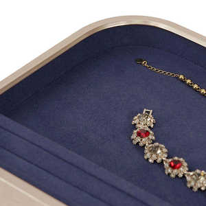 OEM Customized LOGO Creative Stackable Ring Tray Metal Edge Jewelry Display for Ear Rings Necklace <b>Stacking</b> Jewelry <b>Boxes</b> Trays - Product Image 4