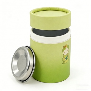 Envase Biodegradable Personalizado con Impresión de Tinta de Soya, Tubo Redondo para Alimentos, Lata para Té, Café, Matcha en Polvo, Especias y Frutos Secos - Product Image 3