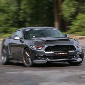 Nuevo Lip Delantero de Fibra de Carbono LARIDAS para <span class=keywords><strong>Ford</strong></span> <span class=keywords><strong>Mustang</strong></span> 2015-2017, Estilo AC, Divisor de Parachoques, Kit de Carrocería con Recortes para Enganche de Remolque, 100% - Product Image 3